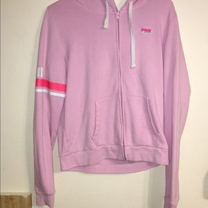 Pink PINK/vs zip up hoodie